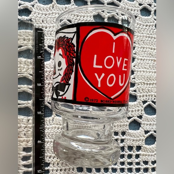 1972 Raggedy Ann & Andy Doll Juice Glass 6 oz - Picture 5 of 6